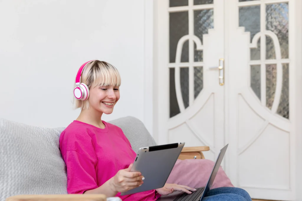 young-woman-working-from-home